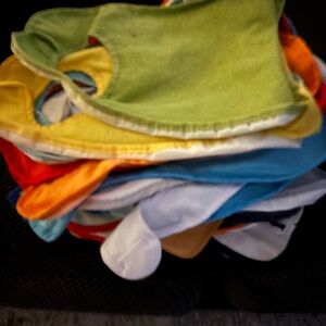 60 Vibrant Multi-Color Kids Bib Collection